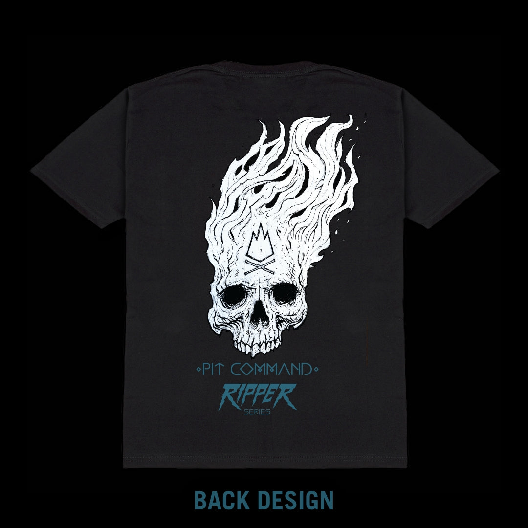 FLAMING SKULL T-SHIRT - RIPPER SERIES (2023)